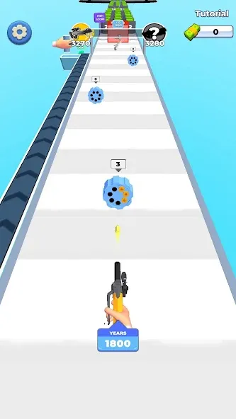 Weapon Craft Run взлом APK — Безлимитные деньги и оружие — скриншот 1