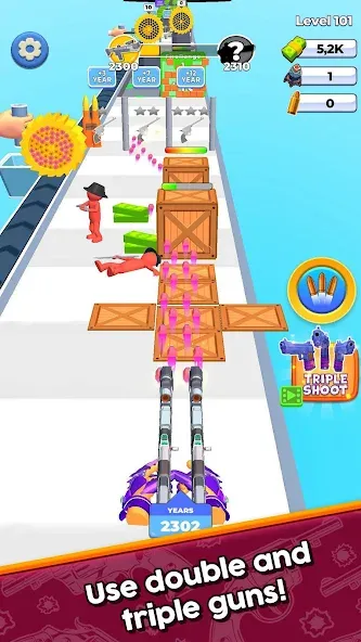 Weapon Craft Run взлом APK — Безлимитные деньги и оружие — скриншот 2