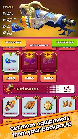 Weapon Craft Run взлом APK — Безлимитные деньги и оружие — скриншот 3