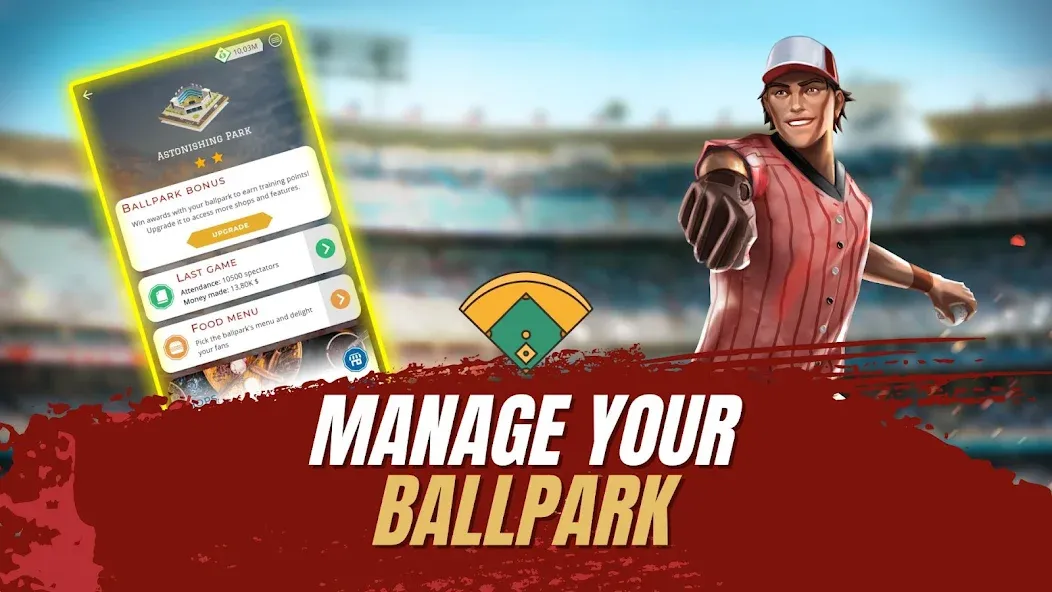 Astonishing Baseball Manager взлом APK — Безлимитные деньги и все функции — скриншот 4
