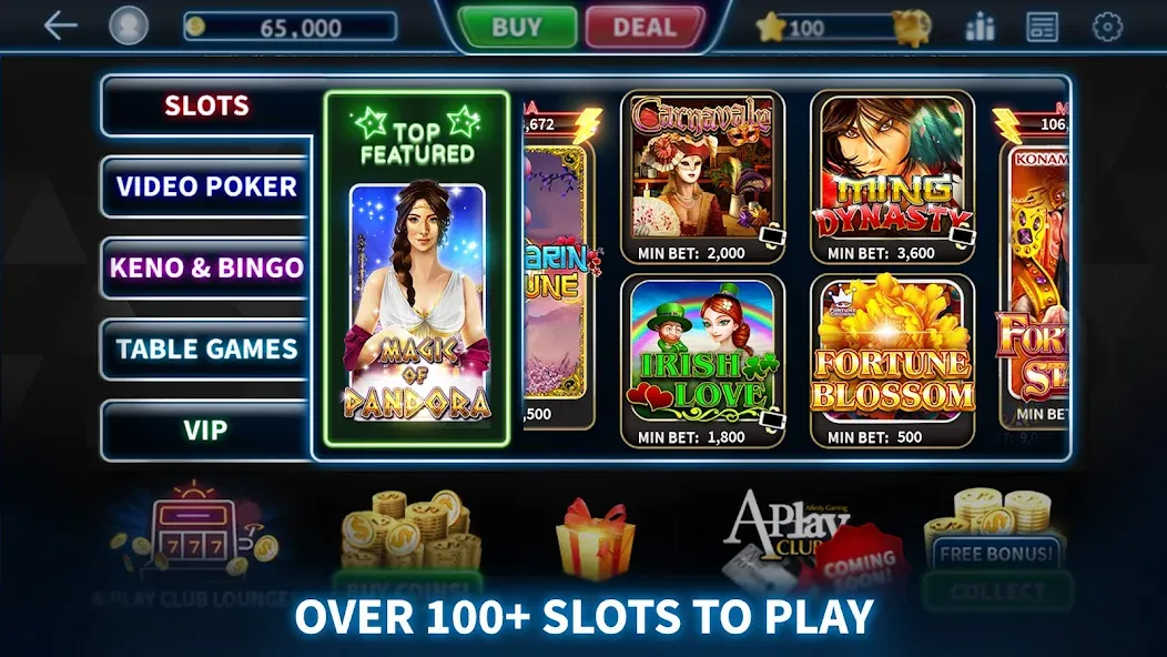 A-Play Online - Casino Games MOD APK: Безлимитные фишки и бонусы — скриншот 2