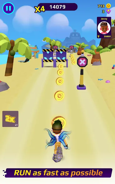 PKXD Runner — Безлимитные монеты и открыты скины, скачать мод APK — скриншот 1