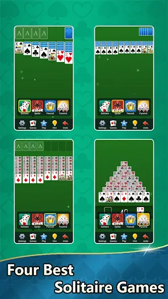 Aged Solitaire Collection MOD APK: Без рекламы и всё разблокировано — скриншот 1