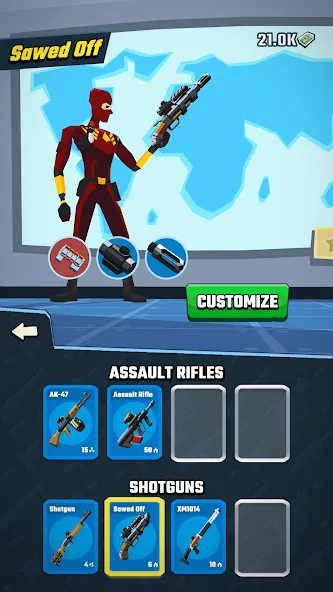 Мод Agent Action - Spy Shooter — Бесконечные патроны и все оружие, скачать APK — скриншот 5 Мод Agent Action - Spy Shooter — Бесконечные патроны и все оружие, скачать APK — скриншот 5