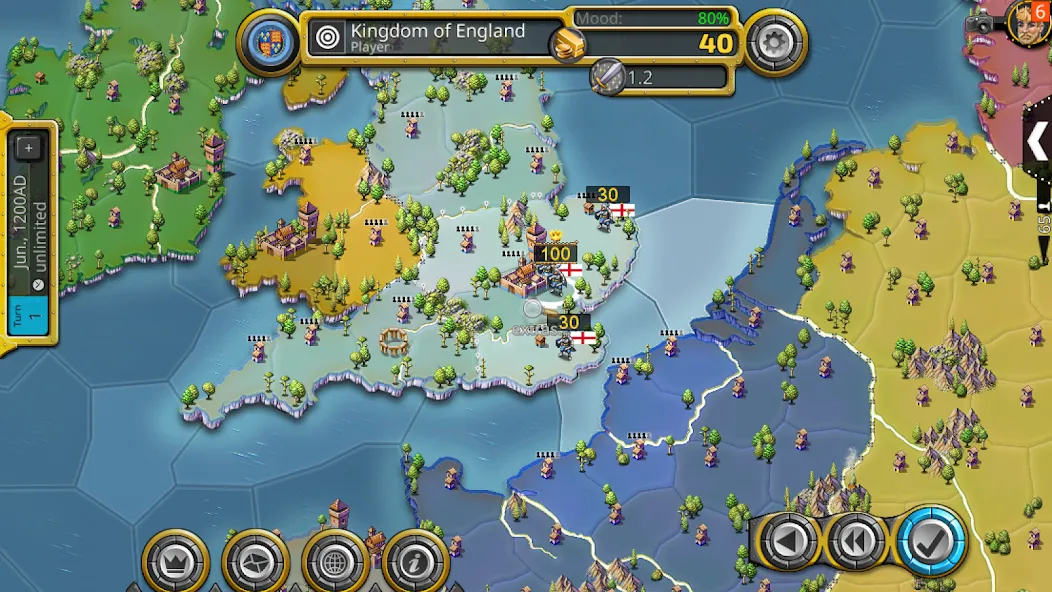 Age of Conquest IV MOD APK: Безлимитные ресурсы и открытые территории — скриншот 2
