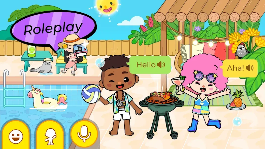 Aha World: Baby Care (Мод: Разблокированы все предметы и локации) — скачать на Андроид — скриншот 3