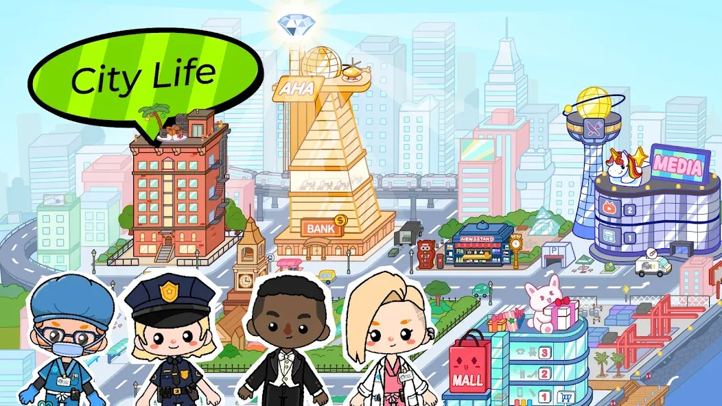 Aha World: Baby Care (Мод: Разблокированы все предметы и локации) — скачать на Андроид — скриншот 4