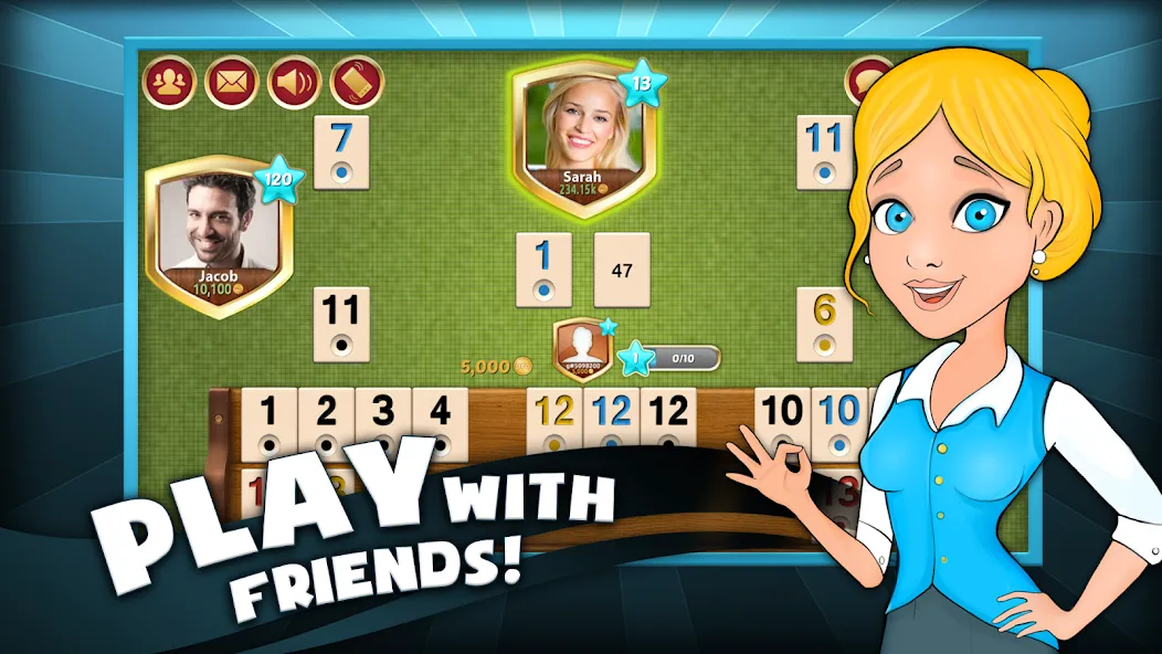 Okey Pro взлом APK — Безлимитные монеты и подсказки — скриншот 5