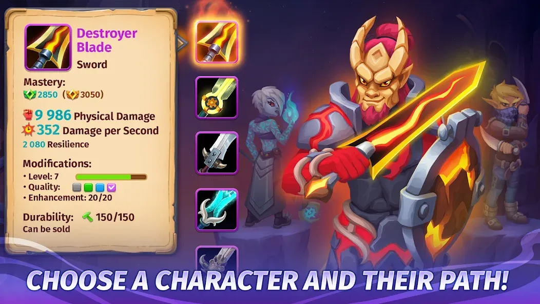 Skylore－fantasy MMORPG MOD APK: Безлимитные ресурсы и мощное снаряжение — скриншот 3