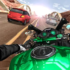 Скачать Moto Rider In Traffic — Безлимитные деньги и бензин