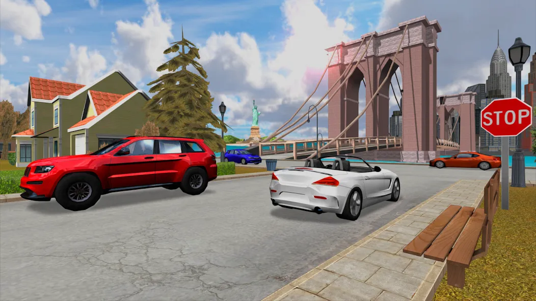Скачать взлом Car Driving Simulator: NY — Безлимитные деньги и топливо — скриншот 5 Скачать взлом Car Driving Simulator: NY — Безлимитные деньги и топливо — скриншот 5