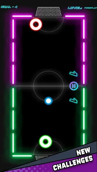 Скачать Air Hockey Glow HD Ultimate 2D мод — Безлимитные шайбы и открытые режимы — скриншот 1 Скачать Air Hockey Glow HD Ultimate 2D мод — Безлимитные шайбы и открытые режимы — скриншот 1