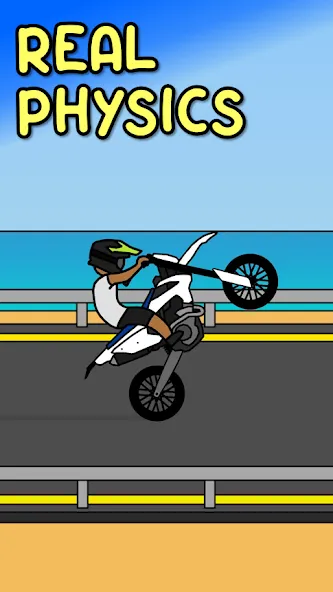 Wheelie Life MOD APK: Безлимитные деньги и топливные ресурсы — скриншот 1 Wheelie Life MOD APK: Безлимитные деньги и топливные ресурсы — скриншот 1