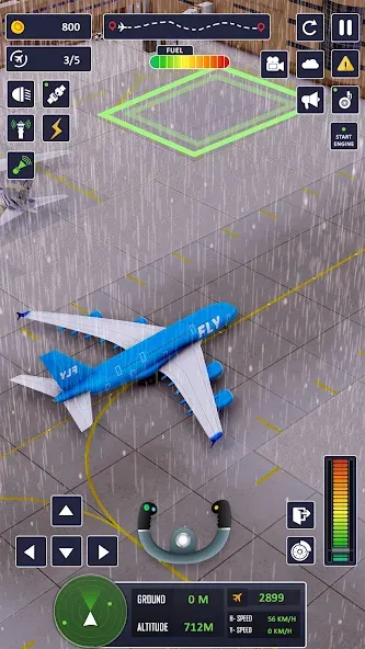 Скачать Airplane Game Flight Simulator на Андроид с модом — Бесконечное топливо и все самолёты — скриншот 3