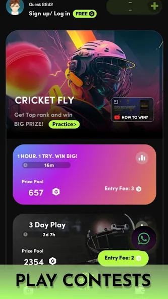 Cricket Fly x Gamifly взлом APK — Безлимитные монеты и открытые уровни — скриншот 5