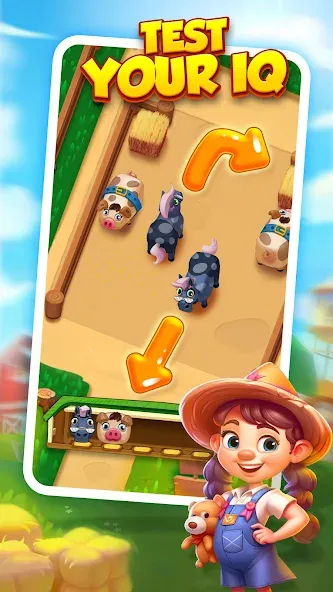 Farm Fun - Animal Parking Game на телефон — скачать мод: Безлимитные монеты и все уровни — скриншот 5 Farm Fun - Animal Parking Game на телефон — скачать мод: Безлимитные монеты и все уровни — скриншот 5