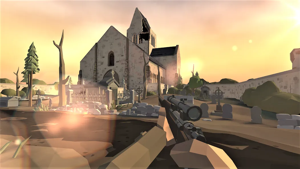 World War Polygon: WW2 shooter бесплатно на Андроид — мод: Безлимитные патроны и здоровье — скриншот 3