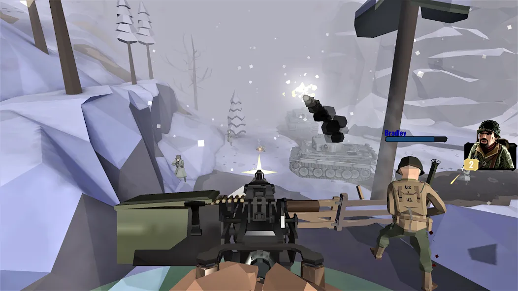 World War Polygon: WW2 shooter бесплатно на Андроид — мод: Безлимитные патроны и здоровье — скриншот 5
