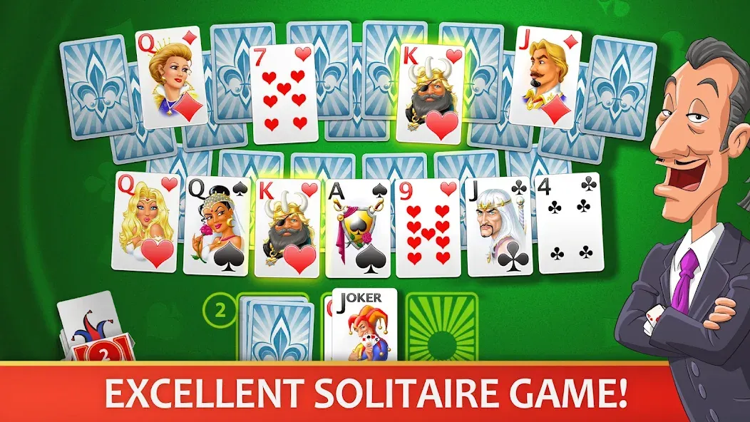Скачать Solitaire Perfect Match на Андроид с модом — Без рекламы и бесконечные подсказки — скриншот 1