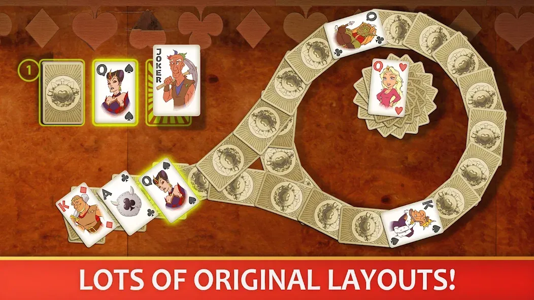 Скачать Solitaire Perfect Match на Андроид с модом — Без рекламы и бесконечные подсказки — скриншот 2