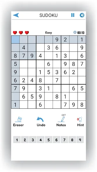 Скачать Sudoku Offline: Hard Puzzles мод — Сложные судоку без интернета — скриншот 1 Скачать Sudoku Offline: Hard Puzzles мод — Сложные судоку без интернета — скриншот 1