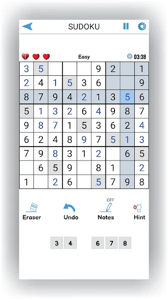 Скачать Sudoku Offline: Hard Puzzles мод — Сложные судоку без интернета — скриншот 2 Скачать Sudoku Offline: Hard Puzzles мод — Сложные судоку без интернета — скриншот 2