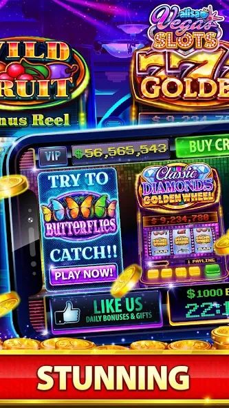 VEGAS Slots by Alisa – Free Fu на телефон — скачать мод: Безлимитные монеты и бонусы — скриншот 5 VEGAS Slots by Alisa – Free Fu на телефон — скачать мод: Безлимитные монеты и бонусы — скриншот 5