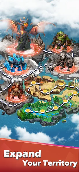 Скачать Animal Lords : Merge & Rumble мод — Безлимитные монеты и усиленные герои — скриншот 3