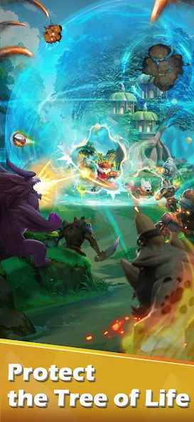 Скачать Animal Lords : Merge & Rumble мод — Безлимитные монеты и усиленные герои — скриншот 4