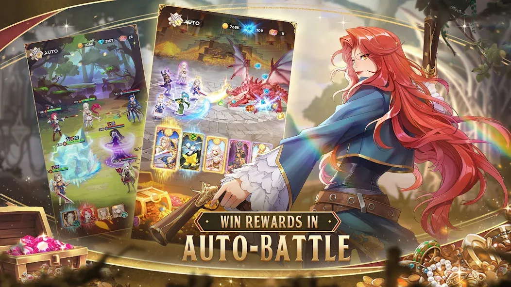 Legend of Almia:idle RPG взломанный APK — Безлимитные ресурсы и усиленные герои — скриншот 3 Legend of Almia:idle RPG взломанный APK — Безлимитные ресурсы и усиленные герои — скриншот 3