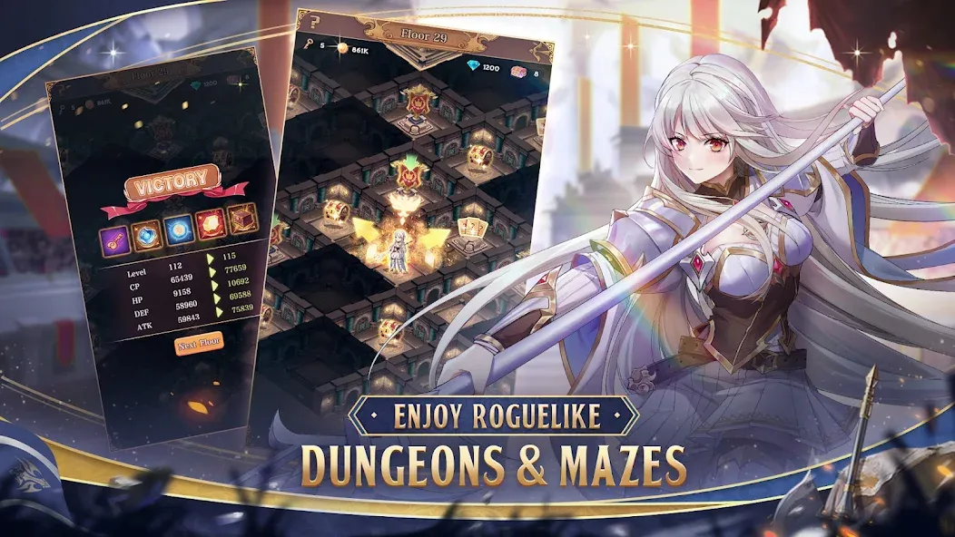 Legend of Almia:idle RPG взломанный APK — Безлимитные ресурсы и усиленные герои — скриншот 4 Legend of Almia:idle RPG взломанный APK — Безлимитные ресурсы и усиленные герои — скриншот 4