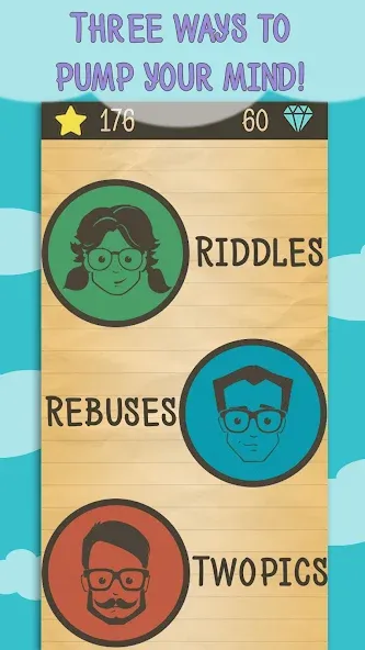 Riddles, Rebuses and Two Pics — взломанная версия, Открыты все загадки и ребусы — скриншот 5 Riddles, Rebuses and Two Pics — взломанная версия, Открыты все загадки и ребусы — скриншот 5