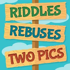 Riddles, Rebuses and Two Pics — взломанная версия, Открыты все загадки и ребусы