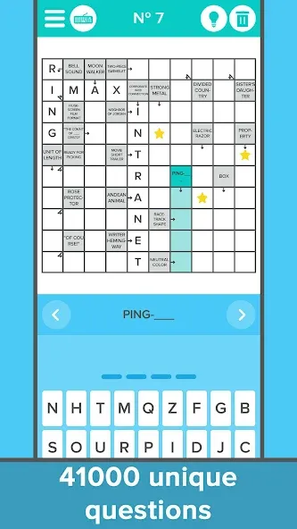 Crossword: Arrowword puzzles бесплатно на Андроид — мод: Безлимитные подсказки и открыты все уровни — скриншот 1 Crossword: Arrowword puzzles бесплатно на Андроид — мод: Безлимитные подсказки и открыты все уровни — скриншот 1