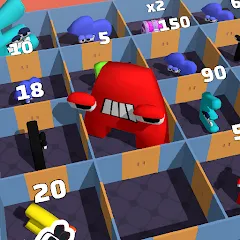 Alphabet Battle: Room Maze взломанный APK — Безлимитные деньги и все уровни открыты