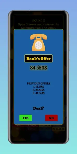 Deal or No Deal MOD APK: Безлимитные деньги и все кейсы открыты — скриншот 3 Deal or No Deal MOD APK: Безлимитные деньги и все кейсы открыты — скриншот 3