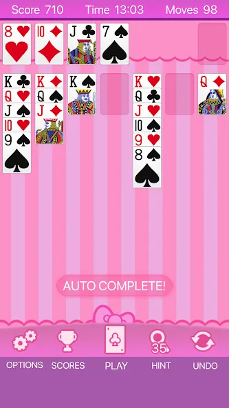 Скачать взлом Pink Solitaire — Без рекламы и все темы открыты — скриншот 1 Скачать взлом Pink Solitaire — Без рекламы и все темы открыты — скриншот 1