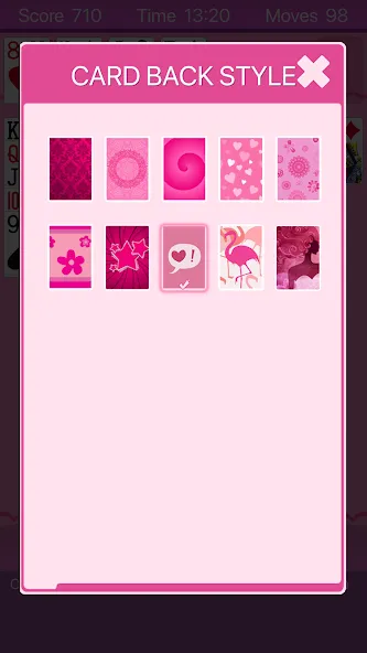 Скачать взлом Pink Solitaire — Без рекламы и все темы открыты — скриншот 3 Скачать взлом Pink Solitaire — Без рекламы и все темы открыты — скриншот 3