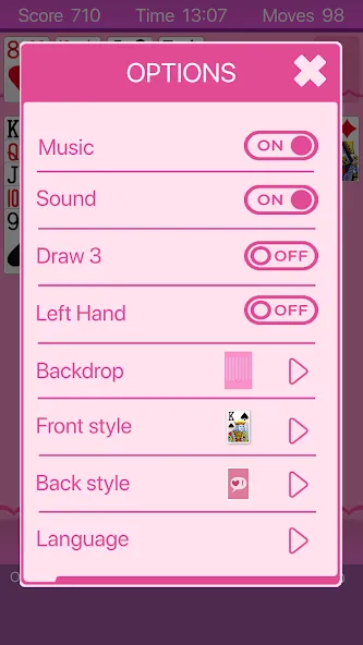 Скачать взлом Pink Solitaire — Без рекламы и все темы открыты — скриншот 4 Скачать взлом Pink Solitaire — Без рекламы и все темы открыты — скриншот 4
