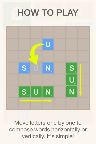 Word Monster Puzzle бесплатно на Андроид — мод: Безлимитные подсказки и жизни — скриншот 2