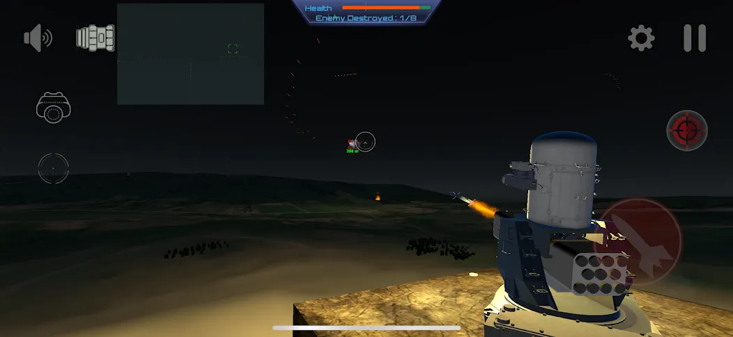 C-RAM Simulator: Air defense — взломанная версия, Быстрая перезарядка и точное наведение — скриншот 2