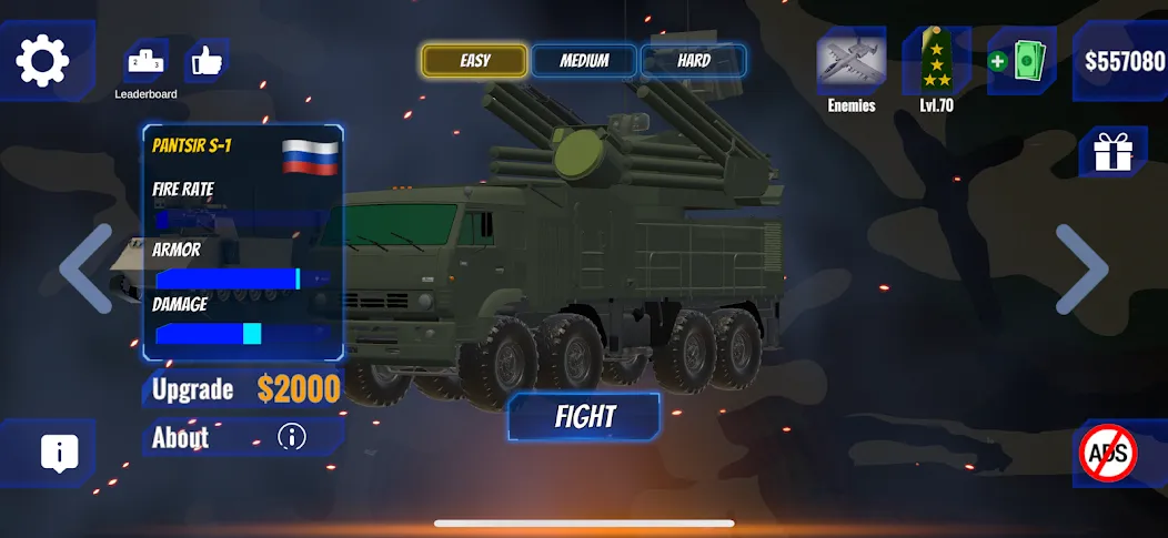 C-RAM Simulator: Air defense — взломанная версия, Быстрая перезарядка и точное наведение — скриншот 3