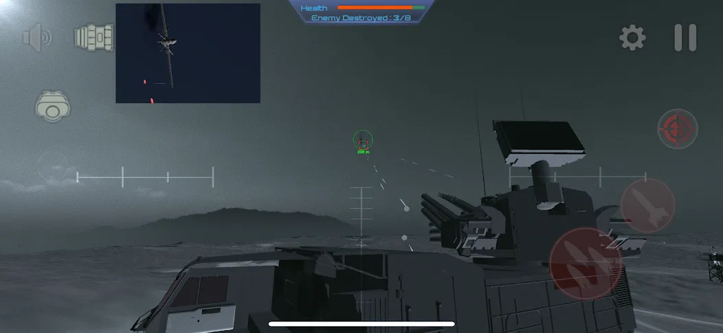 C-RAM Simulator: Air defense — взломанная версия, Быстрая перезарядка и точное наведение — скриншот 5