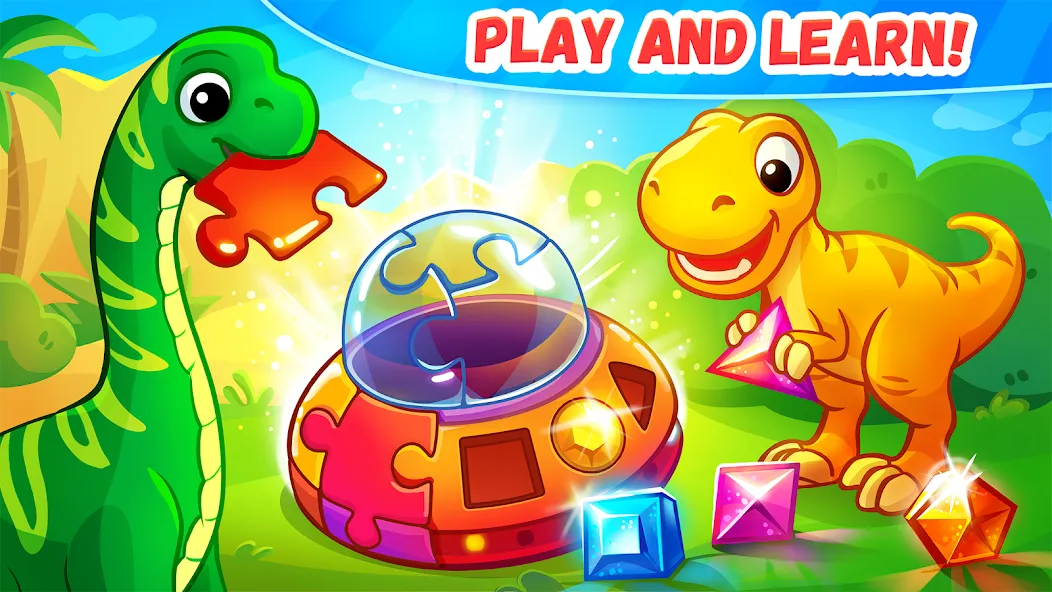 Dinosaur games for kids age 2 мод на Андроид: Все динозавры и уровни открыты — скриншот 2 Dinosaur games for kids age 2 мод на Андроид: Все динозавры и уровни открыты — скриншот 2
