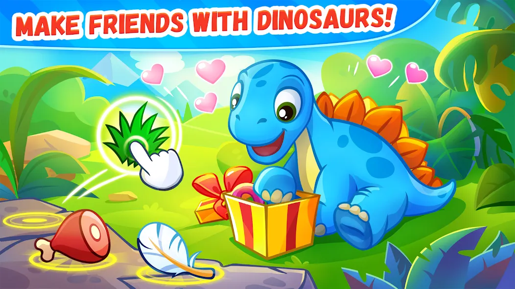 Dinosaur games for kids age 2 мод на Андроид: Все динозавры и уровни открыты — скриншот 4 Dinosaur games for kids age 2 мод на Андроид: Все динозавры и уровни открыты — скриншот 4