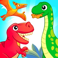 Dinosaur games for kids age 2 мод на Андроид: Все динозавры и уровни открыты