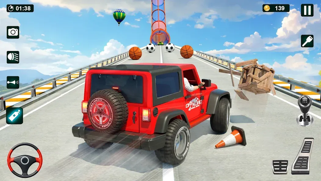 GT Car Stunt 3D: Ramp Car Game — взломанная версия, Безлимитные деньги и все машины открыты — скриншот 3 GT Car Stunt 3D: Ramp Car Game — взломанная версия, Безлимитные деньги и все машины открыты — скриншот 3