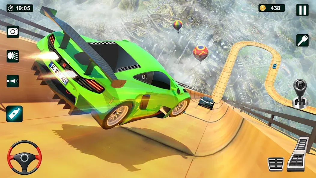 GT Car Stunt 3D: Ramp Car Game — взломанная версия, Безлимитные деньги и все машины открыты — скриншот 5 GT Car Stunt 3D: Ramp Car Game — взломанная версия, Безлимитные деньги и все машины открыты — скриншот 5