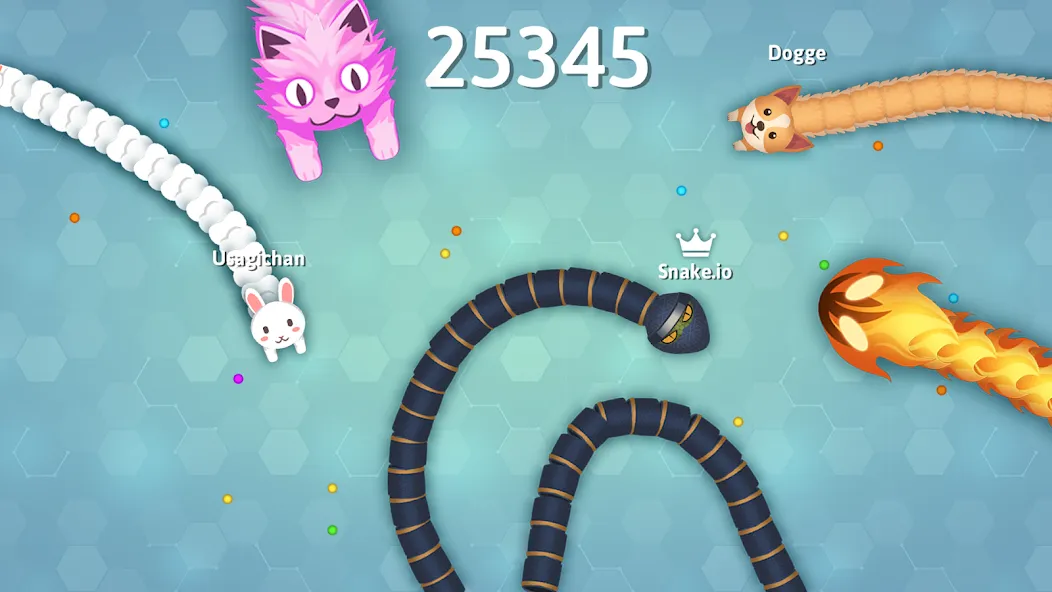 Snake.io - Fun Snake .io Games на телефон — скачать мод: Без рекламы и много скинов — скриншот 1 Snake.io - Fun Snake .io Games на телефон — скачать мод: Без рекламы и много скинов — скриншот 1