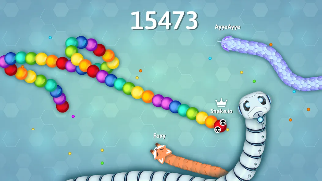 Snake.io - Fun Snake .io Games на телефон — скачать мод: Без рекламы и много скинов — скриншот 2 Snake.io - Fun Snake .io Games на телефон — скачать мод: Без рекламы и много скинов — скриншот 2
